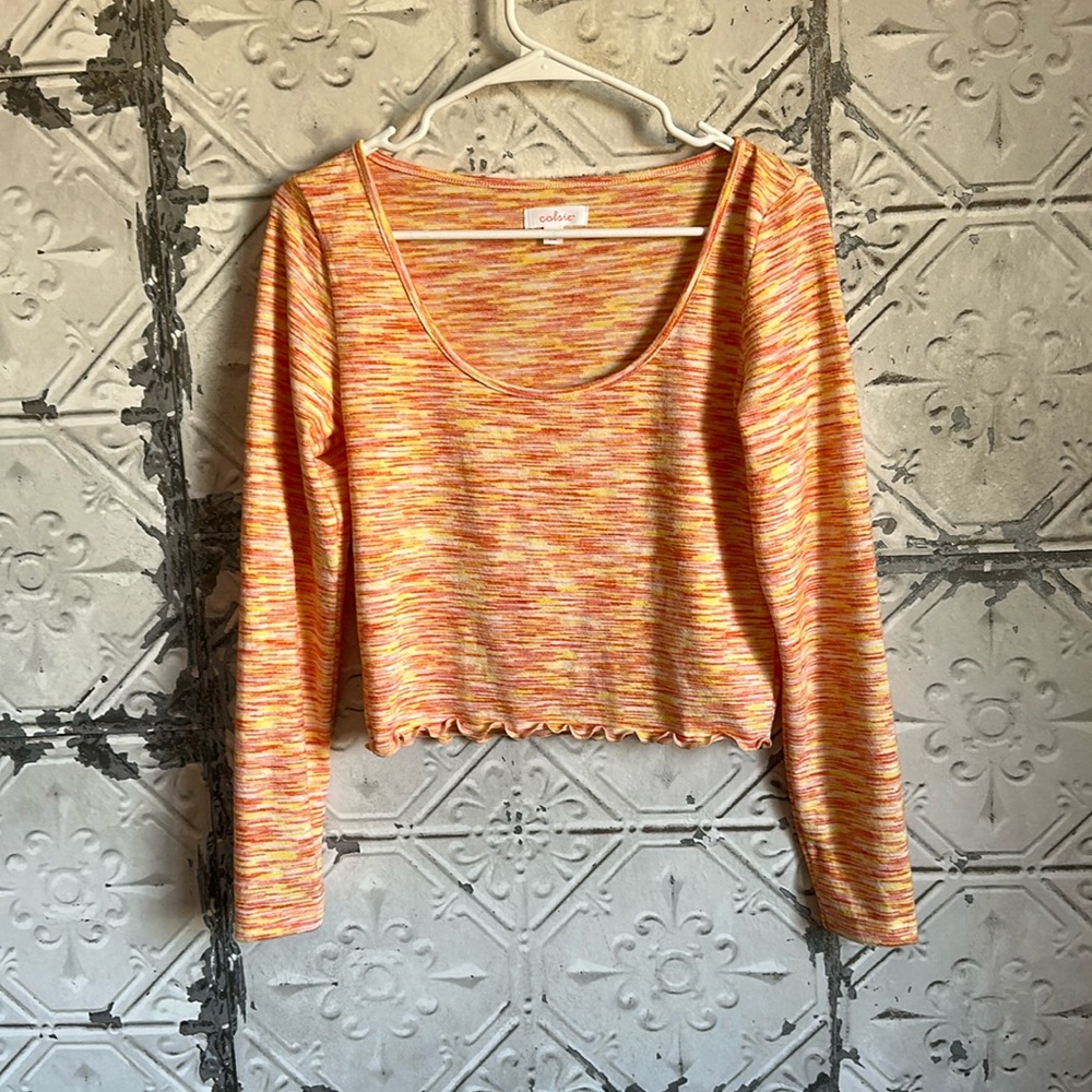 Soft cropped Colsie lounge top